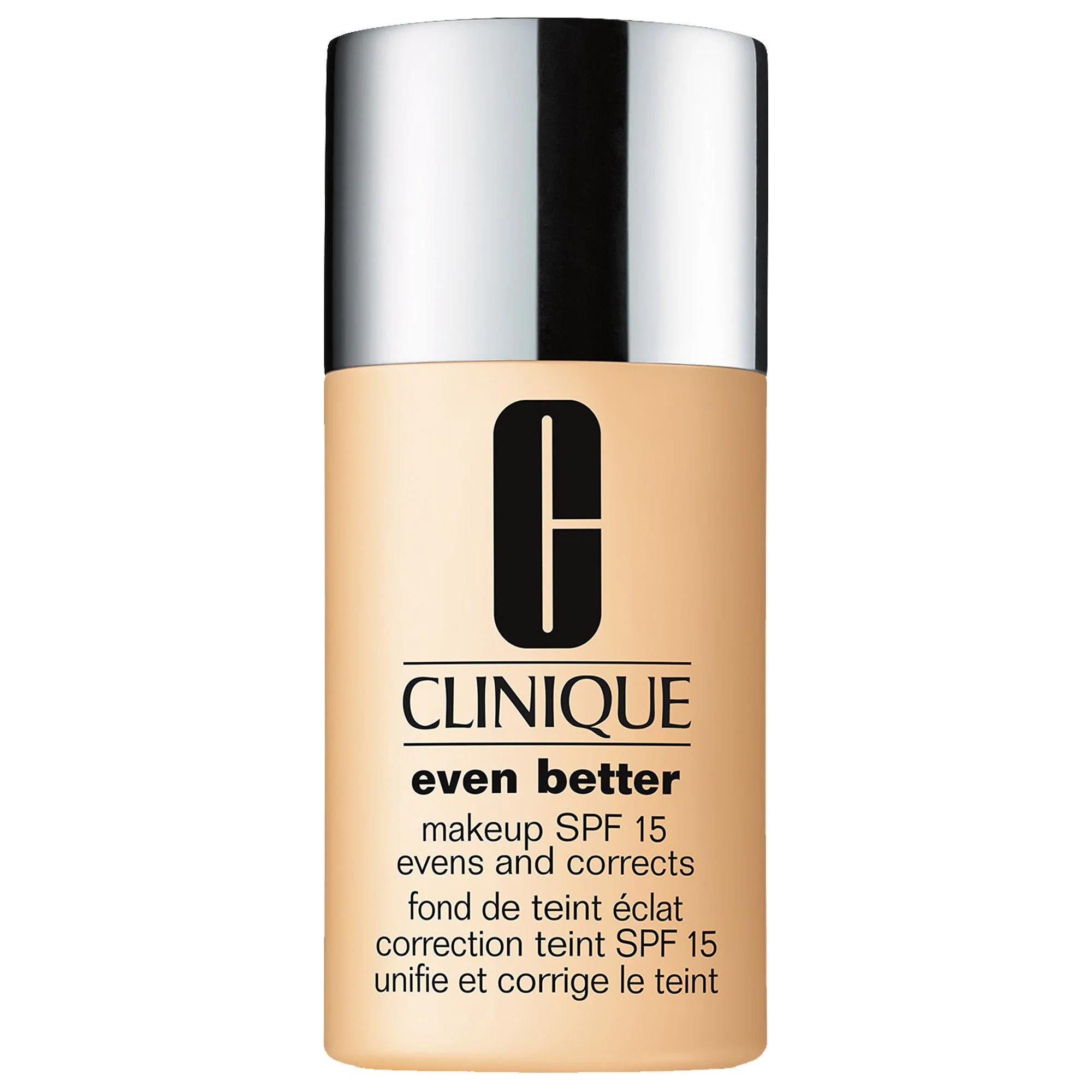 Clinique Even Better Makeup Broad Spectrum SPF 15 Foundation - Hydrating, Medium Coverage, Paraben-Free Clinique Even Better Foundation SPF 15 - Hydrating &amp; Natural Finish Foundation Makeup, SPF 15 Foundation, Cream Foundation, Broad Spectrum Sun Protection, Paraben-free Makeup, Hydrating Foundation, Medium Coverage Foundation, Natural Finish Foundation, Cleaner Beauty, Clinique, Makeup, Face Makeup, Skin Care, Beauty Products, Cosmetics