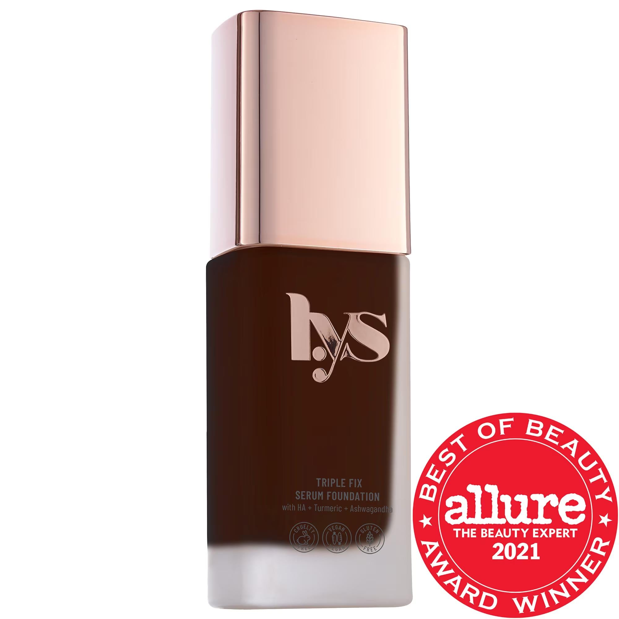 Triple Fix Serum Foundation - Clean Beauty, Skincare-Infused Makeup with Buildable Coverage Triple Fix Serum Foundation - Clean, Buildable Coverage serum foundation, clean beauty, skincare-infused makeup, vegan foundation, gluten-free cosmetics, cruelty-free, recyclable packaging, natural finish, buildable coverage, ashwagandha, turmeric, hyaluronic acid, liquid foundation, makeup, face makeup, foundation