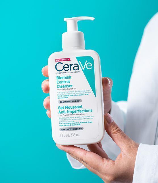 CeraVe Acne Face Wash with Salicylic Acid - Gentle, Oil-Free Cleanser for Acne Prone & Sensitive Skin - 236ml - image 8