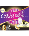 Orkid Platinum Night Extra Plus Pads for Leak Protection 6 Count