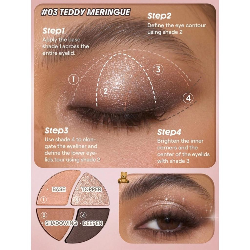 Sheglam Daydreamer Mini Eyeshadow Palette in Teddy Meringue