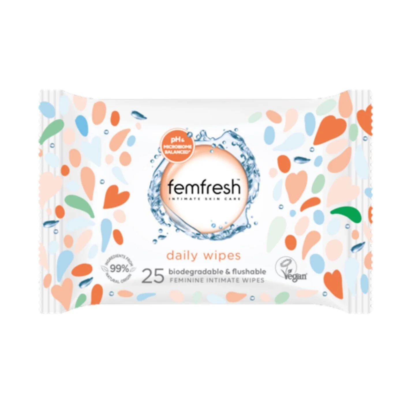 Femfresh Intimate Hygiene Wipes for Freshness 25 Wipes