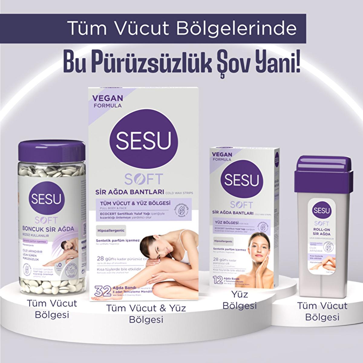 Sesu Soft Wax Strips for Hair Removal - Easy, Quick, Dermatologically Tested - 32 Strips Sesu Soft Wax Strips - Easy Hair Removal for Sensitive Skin Hair removal wax strips, Easy hair removal, Sensitive skin hair removal, Dermatologically tested wax strips, At-home hair removal solutions, Wax strips for body, Wax strips for face, Oat oil hair removal, Convenient hair removal, Smooth skin, Hair-free skin, Salon-quality hair removal, Waxing for beginners, Hair removal for sensitive skin