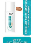 L'Oreal Paris Bright Reveal Tinted Sunscreen Fluid SPF 50 - Dark Spot Corrector, Evens Skin Tone, Medium Tint, Daily Sun Protection L'Oreal Tinted Sunscreen SPF 50: Dark Spot Corrector & Protection tinted sunscreen, SPF 50 sunscreen, dark spot corrector, skin brightening sunscreen, sunscreen with niacinamide, medium tinted sunscreen, Loreal sunscreen, sun protection for dark spots, daily sunscreen fluid, sunscreen, SPF 50, dark spot treatment, skin brightening, niacinamide, medium tint, sun protection, dail