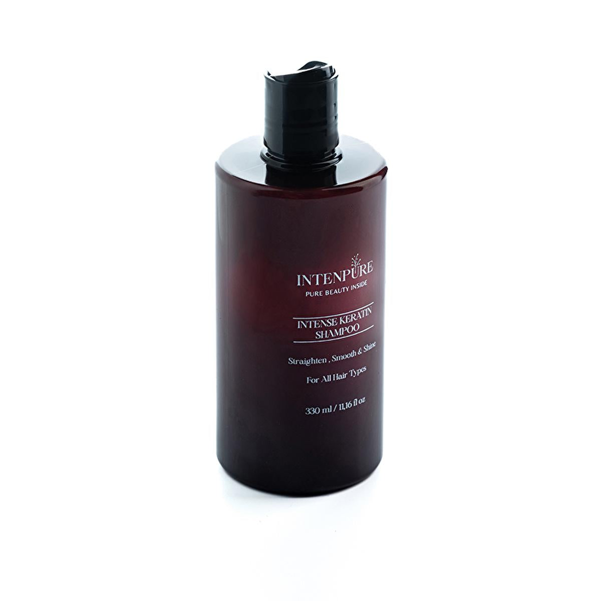 Intenpure Intense Keratin Shampoo - Moisturizing, Anti-Frizz, Silky Hair Care for Dry or Damaged Hair - 330 ml Intenpure Keratin Shampoo for Dry/Damaged Hair keratin shampoo, intense keratin, moisturizing shampoo, anti-frizz shampoo, silky hair shampoo, hair care, dry hair solution, damaged hair care, frizz control, hair nourishment, keratin-based hair care
