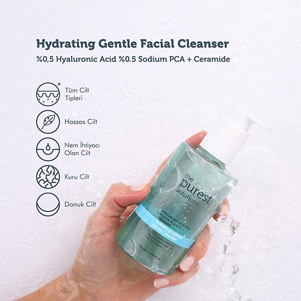 The Purest Solutions Gentle Cleansing Gel - Hyaluronic Acid Skincare for Dry & Sensitive Skin - view 3