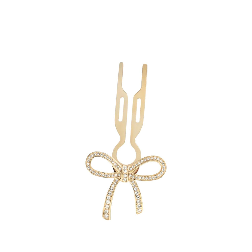 Fiona Franchimon No1 Hairpin Ribbon Swarovski Yellow Gold Finish