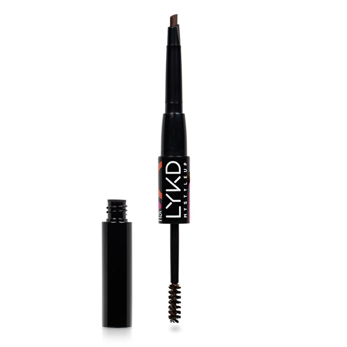 LYKD Double Sided Brow Kit Brunette 302 - Precise Eyebrow Grooming with Pencil & Mascara LYKD Brow Kit Brunette 302 - Precise Eyebrow Grooming brow kit, double-sided brow product, eyebrow pencil and mascara, brunette eyebrow shade, LYKD brow kit, eyebrow grooming, beauty essentials, cosmetic products, makeup tools, brow enhancement, precise application, multi-functional beauty products