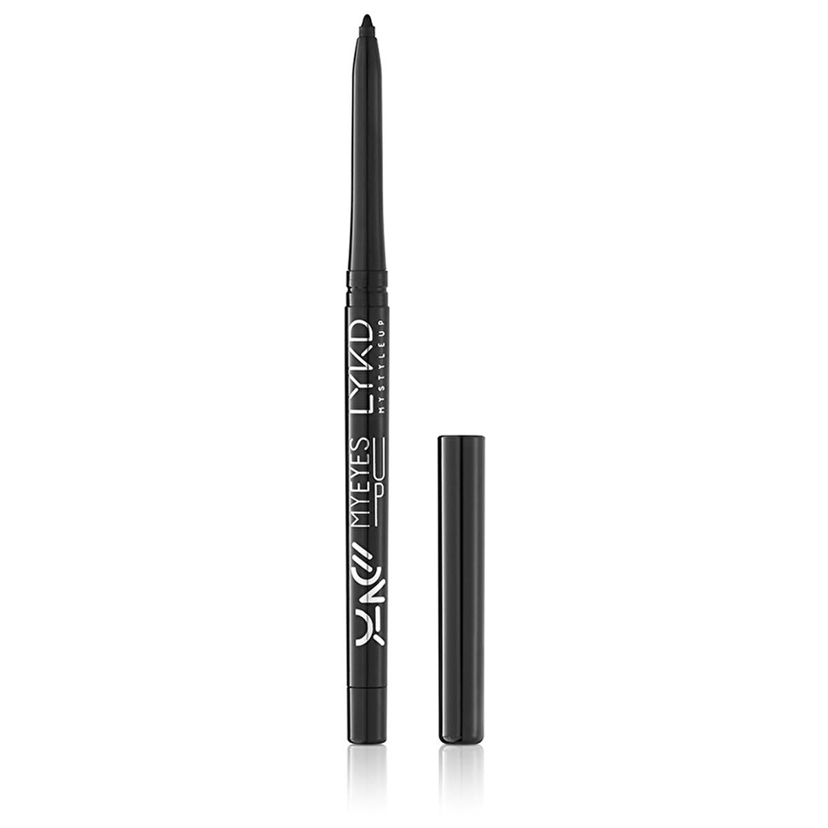 lykd automatic eye pencil black, lykd waterproof eyeliner close-up, lykd eye makeup pencil in use LYKD Automatic Eye Pencil 100 Black - Waterproof Eyeliner for Makeup Enthusiasts & Beauty Professionals LYKD Automatic Eye Pencil 100 Black - Waterproof Formula eyeliner, automatic-eye-pencil, waterproof-makeup, long-lasting-eyeliner, makeup-enthusiasts, beauty-professionals, eye-makeup, lykd-products, cosmetic-tools, ai-generated