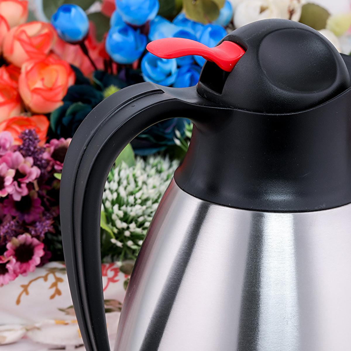 Cooker 2.5 Liter Stainless Steel Thermos: Keeps Drinks Hot or Cold for 24 Hours - Shatterproof, Large Capacity Insulated Beverage Container Cooker Stainless Steel Thermos - 24 Hour Hot &amp; Cold! stainless steel thermos, insulated beverage container, 2.5 liter thermos, hot cold thermos, shatterproof thermos, large capacity thermos, thermos, stainless steel, insulated, beverage container, hot thermos, cold thermos, shatterproof, large capacity, outdoor enthusiasts, durable thermos, long-lasting thermos, ergonom