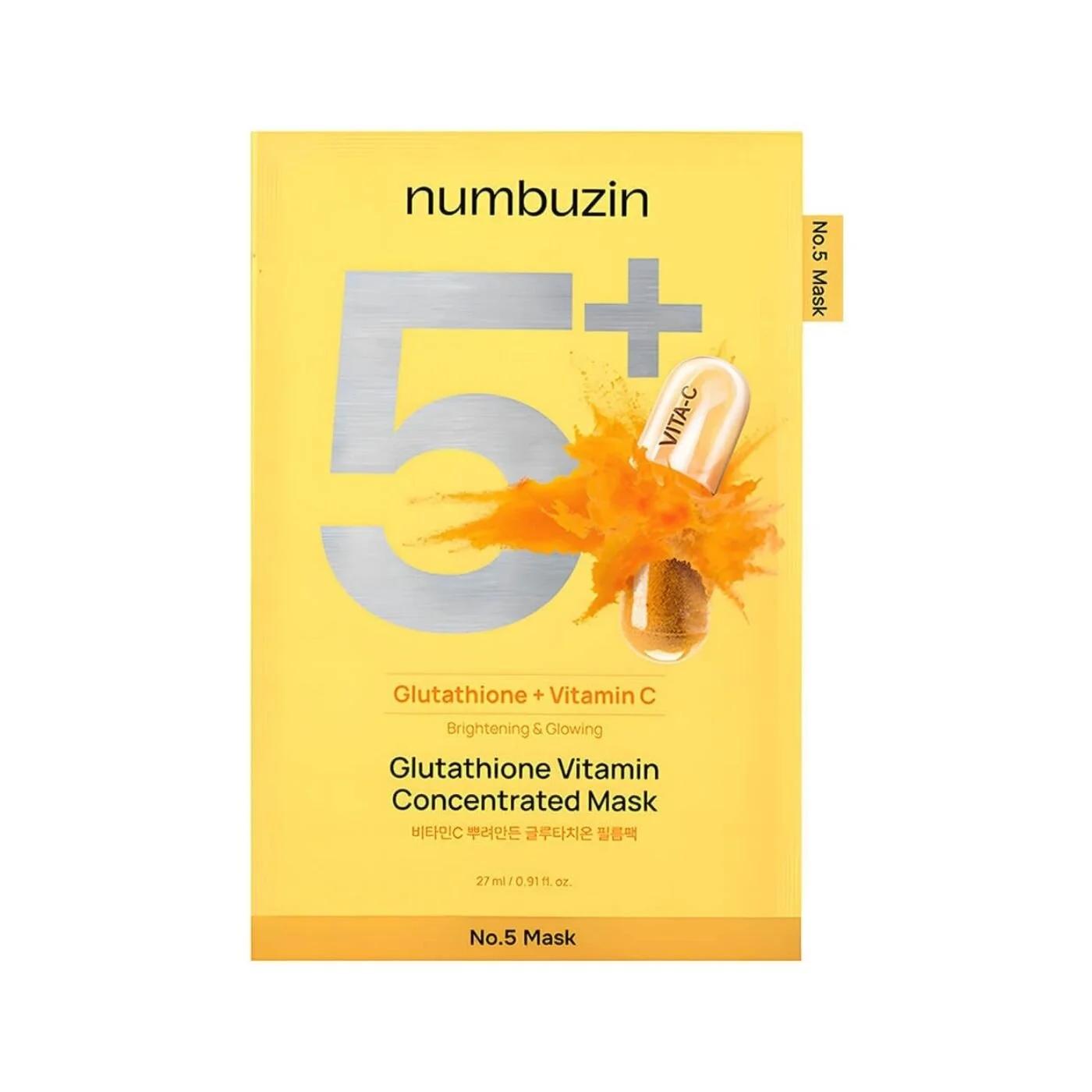 Numbuzin No.5 Glutathione Vitamin Concentrated Mask 1 Pc