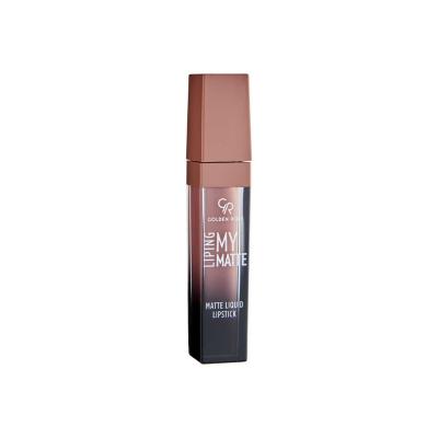 Golden Rose Liquid Matte Lipstick - #3 - Long Lasting, Intense Color, Non-Drying Formula - Comfortable Matte Lip Color Golden Rose Liquid Matte Lipstick: Long Lasting & Non-Drying liquid matte lipstick, long lasting lipstick, matte lip color, non-drying matte lipstick, intense color lipstick, comfortable matte lipstick, golden rose lipstick, matte liquid lip, long wear lip color, matte finish lip, lipstick, matte lipstick, liquid lip color, lip color, lip makeup, cosmetic, beauty, long-wearing, non-drying, 