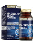 Nutraxin Magnesium Complex 60 Tablet - Comprehensive Magnesium Supplement with Vitamin B6 - Vitamin & Supplement