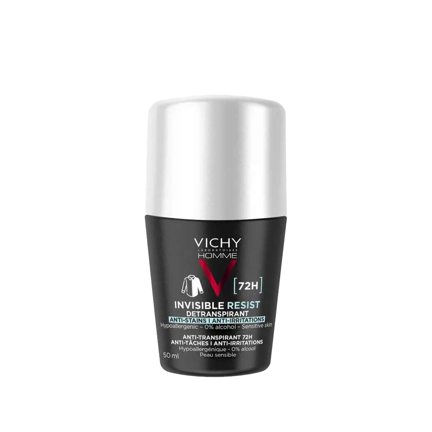 Vichy Invisible Resist Roll-on Deodorant for Women - 50ml, Non-Staining & Effective - image 2