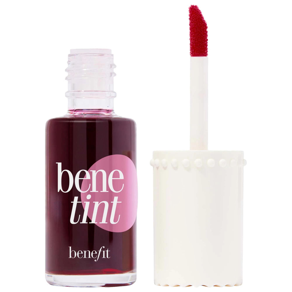 Benefit Benetint: Long-Wearing Lip and Cheek Stain - Transfer-Proof, Buildable Color, Natural Finish Benefit Benetint: Long-Lasting Lip & Cheek Stain lip and cheek stain, long-wearing blush, transfer-proof lip color, non-drying lip tint, buildable cheek stain, benefit benetint, natural lip and cheek color, doe foot applicator blush, smudge proof lip and cheek stain, long lasting lip stain, lip stain, cheek stain, blush, lip color, cheek color, makeup, cosmetics, beauty, long-lasting, transfer-resistant, smu