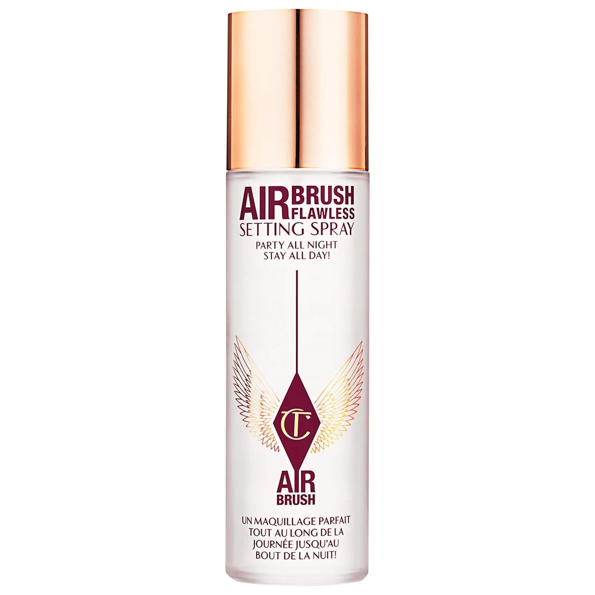 Airbrush Flawless Waterproof Makeup Setting Spray by Charlotte - Long Lasting, Flawless Finish, 16 Hours of Wear Airbrush Flawless Setting Spray - Waterproof & Long Lasting makeup setting spray, waterproof makeup, long-lasting makeup, flawless finish makeup, natural makeup products, clean beauty, vegan, cruelty-free, gluten-free, setting spray, face makeup, beauty products for sensitive skin