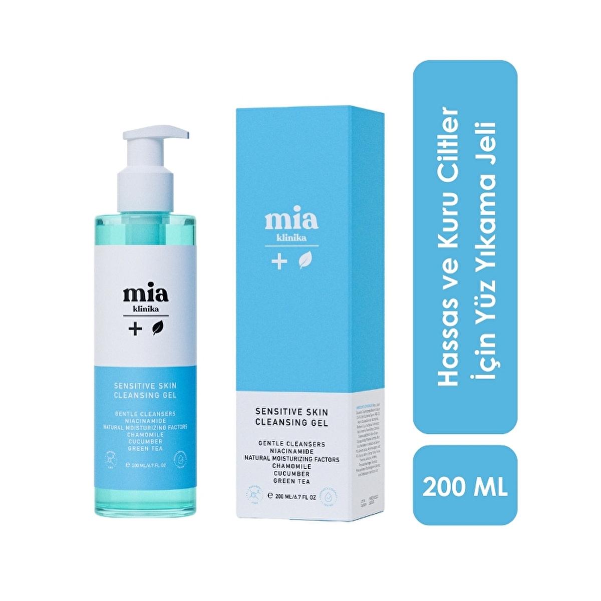 mia klinika facial cleansing gel, gentle facial cleanser for sensitive skin Mia Klinika Facial Cleansing Gel - Gentle Cleanser | 200 ml Mia Klinika Facial Cleansing Gel for Sensitive Skin mia-klinika, facial-cleansing-gel, sensitive-skin, dry-skin, gentle-cleanser, hydrating, skincare, natural-ingredients, chamomile-extract, ai-generated