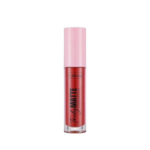 Callista Truly Matte Liquid Lipstick - Long-Lasting, Moisturizing Matte Finish, Cherry Pop Callista Matte Liquid Lipstick - Long-Lasting & Moisturizing matte liquid lipstick, long-lasting lip color, moisturizing lipstick, Shea butter lipstick, cruelty-free cosmetics, cosmetics, makeup, lip care, beauty products, long-lasting makeup, matte finish lipstick, lipstick for dry lips, vibrant lip color