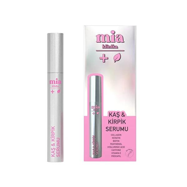 Mia Klinika Eyebrow and Eyelash Serum - Strengthens, Nourishes, and Enhances Appearance - 6ml Mia Klinika Eyebrow & Eyelash Serum - Strengthens & Nourishes eyebrow serum, eyelash serum, strengthening eyebrows and eyelashes, natural ingredients for eye care, water-based eyebrow and eyelash serum, non-greasy formula for sensitive eyes, pre-makeup eyebrow and eyelash care, beauty, cosmetics, eye care, brow enhancement, lash growth