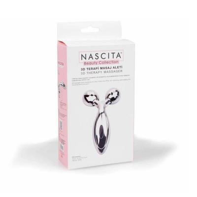 Nascita 3D Massage Roller for Body Shaping and Skin Tightening - Manual Therapy Tool for Face, Legs, and Body Nascita 3D Massage Roller for Body & Face massage roller, 3D massage, body shaping, skin tightening, wellness tool, self-massage, manual therapy, face massage, leg massage, body massage, relaxation, stress relief, skincare, body contouring, circulation improvement, lymphatic drainage, Gold, Silver