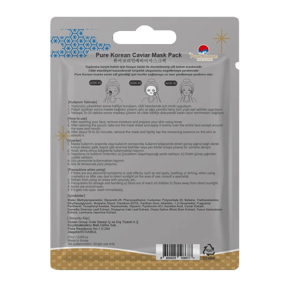 Pure Korean Caviar Face Mask for Radiant Skin