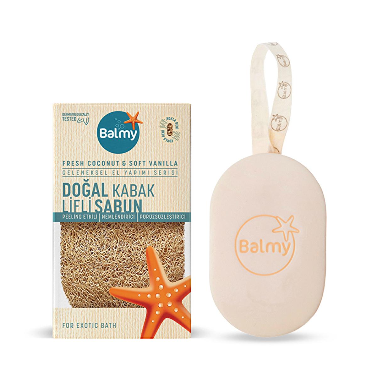 Balmy Natural Loofah Soap with Coconut & Vanilia - Gentle Exfoliating & Moisturizing for Smoother Skin - image 3