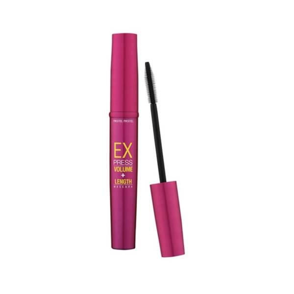 Pastel Pastel Express Volume Length Mascara Black 10ml - Enhances Eyelashes with Volumized and Lengthened Look Pastel Express Volume Length Mascara Black 10ml Pastel Mascara, Volume Length Mascara, Black Mascara, Cosmetic Mascara, Eyelash Enhancement, Makeup, Beauty Products, Cosmetics, Eye Makeup, Mascara Black, Volumizing Mascara, Lengthening Mascara, Dramatic Eye Look