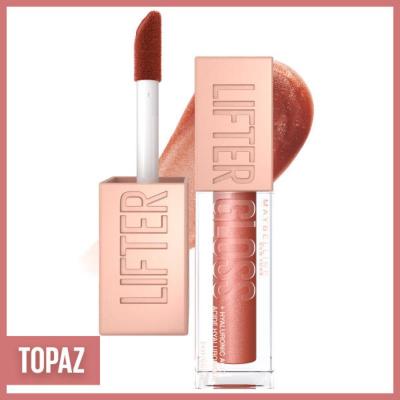 Maybelline New York Lifter Gloss - Moisturizing Hyaluronic Acid Lip Gloss with Lifting Effect, Topaz Shade Maybelline Lifter Gloss - Hyaluronic Acid Lip Gloss Maybelline New York Lifter Gloss, Moisturizing Lip Gloss, Hyaluronic Acid Lip Care, Non-sticky Lip Gloss, Topaz Lip Gloss Shade, Lip Care, Cosmetics, Beauty Products, Makeup, Lip Gloss, Hydrating Lip Gloss, Lifting Lip Gloss