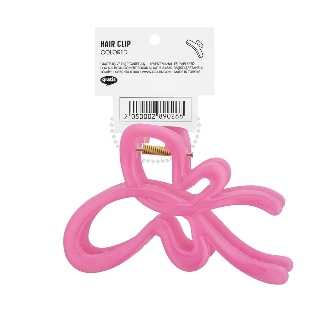 Eklips Pink Ribbon Claw Clip for Hair Styling