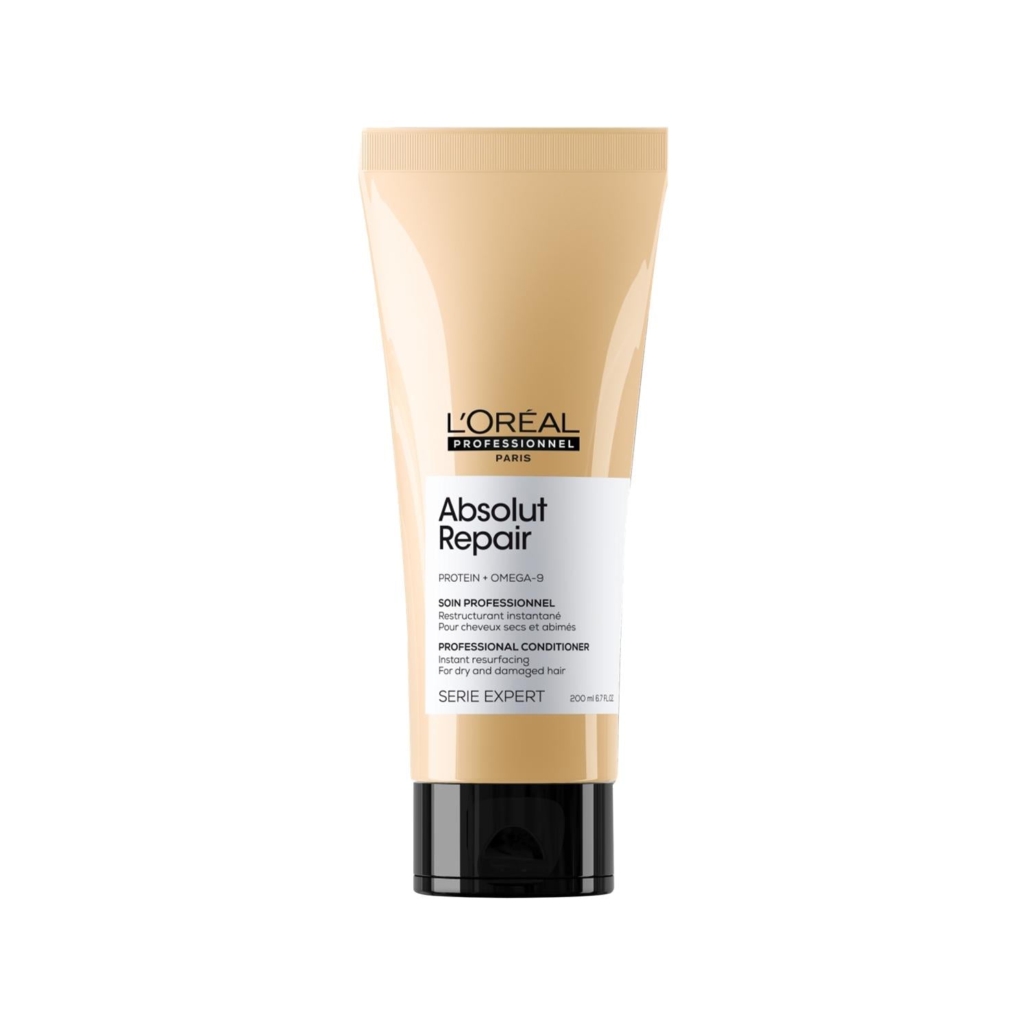 L'Oreal Professionnel Paris Serie Expert Absolut Repair Hair Repair Cream for Damaged Hair - 200ml, Professional Hair Care L'Oreal Paris Absolut Repair Hair Cream - Repair Damaged Hair L'Oreal Professionnel Paris, Serie Expert Absolut Repair, Hair repair cream, Damaged hair care, Professional hair care products, Hair care, Repairing hair products, Nourishing hair cream, Professional-grade hair care, Hair repair treatment