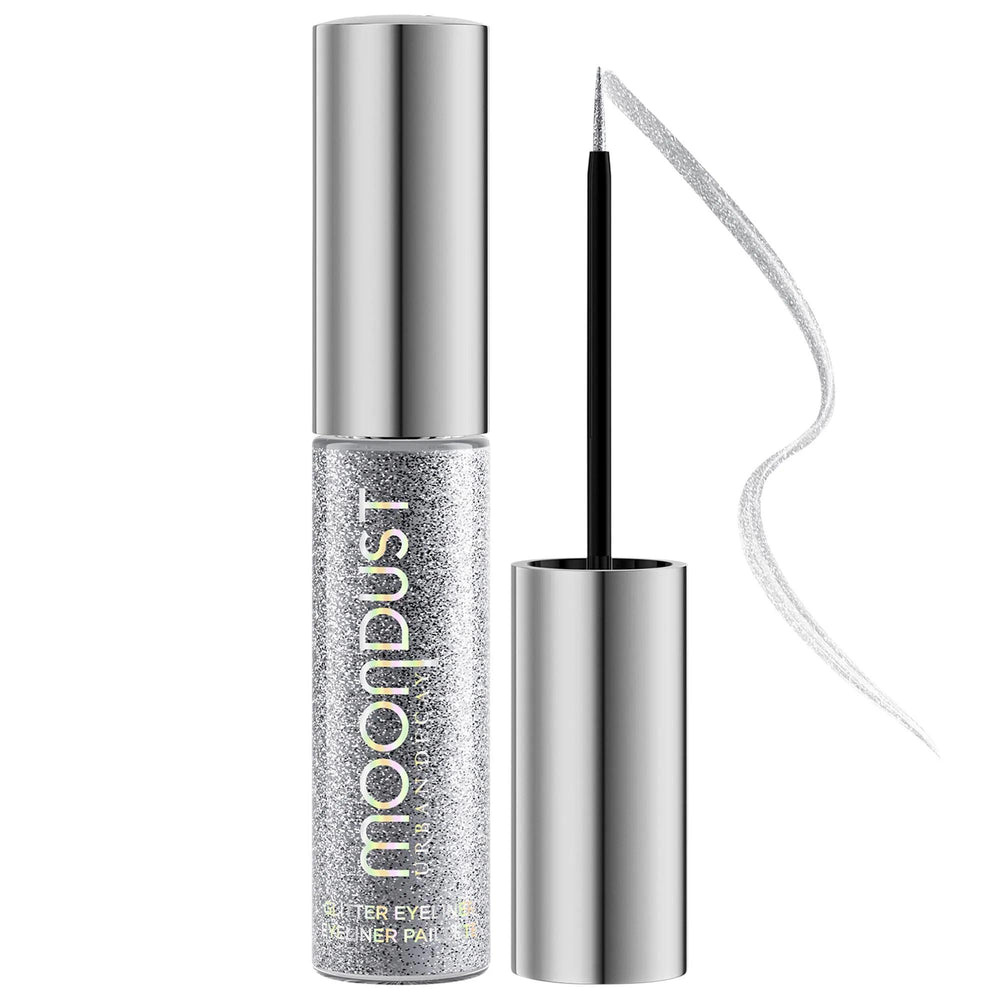 Moondust Liquid Glitter Eyeliner: Vegan, Cruelty-Free Shimmer Eyeliner for High-Impact Sparkle, Long-Lasting, Fallout-Free Glam Moondust Liquid Glitter Eyeliner: Vegan Shimmer, Long-Lasting liquid glitter eyeliner, glitter eyeliner, vegan eyeliner, cruelty-free eyeliner, shimmer eyeliner, sparkle eyeliner, long-lasting glitter eyeliner, no fallout glitter eyeliner, vitamin C eyeliner, cactus flower eyeliner, eyeliner, glitter, vegan makeup, cruelty-free makeup, shimmer, sparkle, long-lasting, no fallout, vi