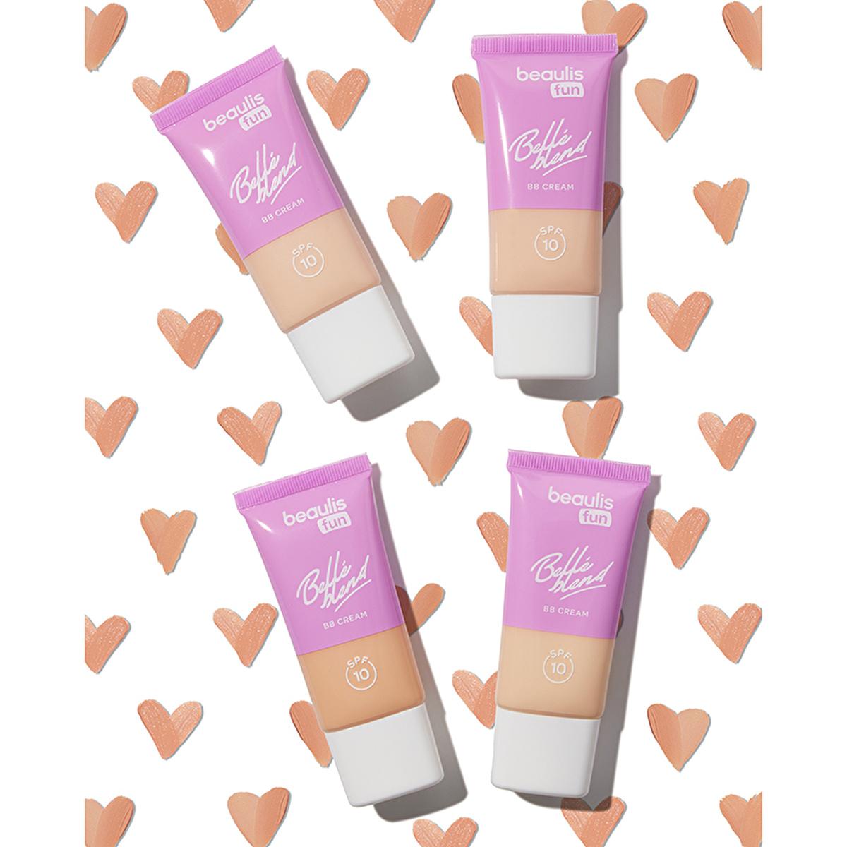 Beaulis Fun Belle Blend BB Cream - Natural, Lightweight Coverage with SPF 10 - 138 Ivory Touch Beaulis BB Cream - Natural Coverage &amp; SPF 10 BB Cream, Natural Makeup, SPF 10, Lightweight Foundation, Multi-Shade Makeup Product, Cosmetics, Makeup Essentials, Everyday Makeup, Sun Protection, Beauty Products, Skincare Makeup, Natural Beauty, Makeup for Fair Skin, Light Coverage Foundation