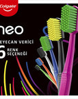 Colgate Colgate Neo Toothbrush - Manual Toothbrush with Dense 2546 Bristles, Medium Hardness, 6 Color Options Colgate Neo Toothbrush - Effective Cleaning Colgate toothbrush, manual toothbrush, dense bristle toothbrush, medium hardness toothbrush, Colgate Neo, oral hygiene, oral care, toothbrush, Colgate, dental care, hygiene products, health and personal care