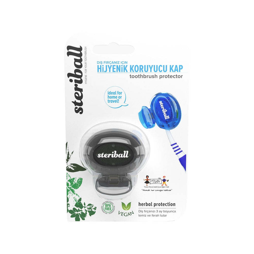 Steriball Toothbrush Protective Cover in Black