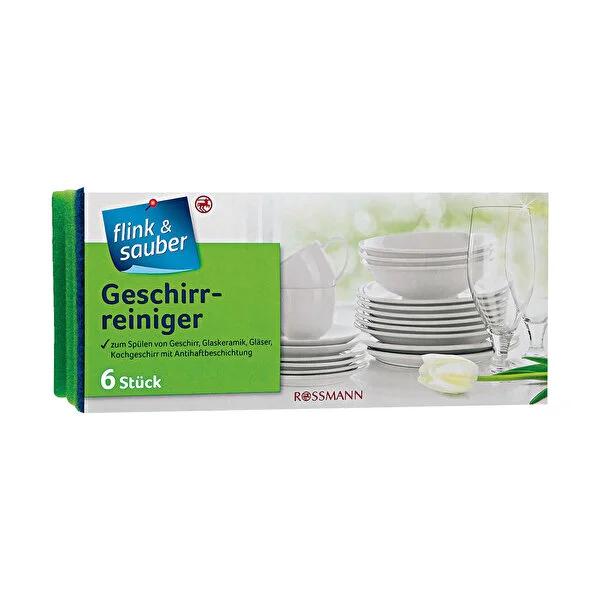 Flink & Sauber Dish Sponge - Effective Cleaning for Dishes, Glassware, and Non-stick Cookware Flink & Sauber Dish Sponge for Effective Cleaning Dish Sponge, Cleaning Sponge, Kitchen Sponge, Scouring Pad, Non-stick Cookware Cleaning, Household Cleaning, Kitchen Essentials, Gentle Cleaning, Effective Cleaning, Durable Kitchen Accessories