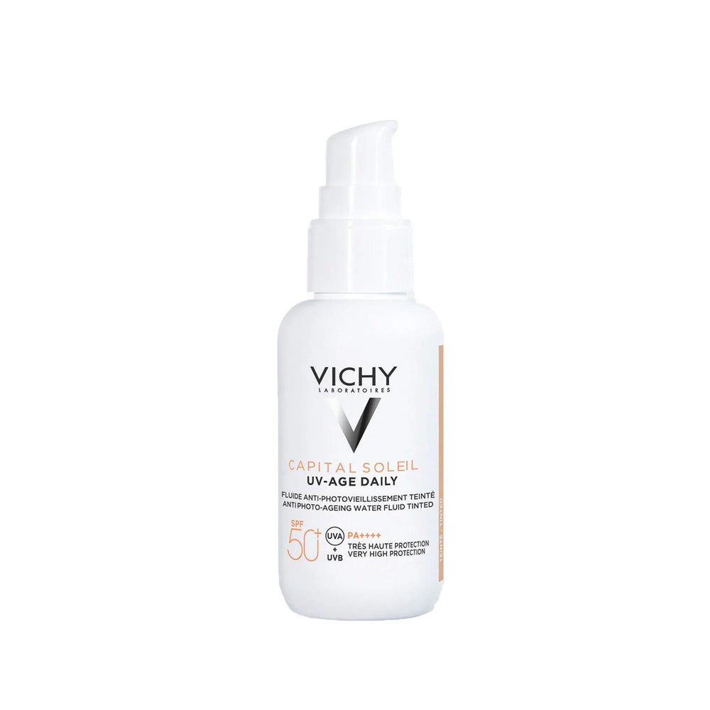 Vichy Capital Soleil UV-Age Daily SPF 50 Anti-Aging Tinted Sunscreen Face Cream - SPF 50 Facial Sun Protection Vichy Capital Soleil UV-Age Daily SPF 50 - Anti-Aging Tinted Sunscreen Vichy Capital Soleil, UV-Age Daily SPF 50, anti-aging sunscreen, tinted face cream, SPF 50 facial sun protection, daily sun protection, anti-aging skincare, facial sunscreen, tinted sunscreen, skincare, cosmetics, sun care, Vichy skincare