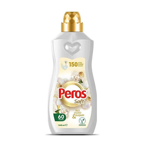 Peros Concentrated Fabric Softener with Pearl Flower Fragrance - Long Lasting Freshness for 150 Days, 1440ml Peros Fabric Softener - Long Lasting Freshness fabric softener, concentrated fabric softener, long-lasting freshness, laundry softener, Pearl Flower fragrance, İnci Çiçeği fragrance, softener for clothes, laundry products, household essentials, laundry solutions, fresh scent, soft clothes