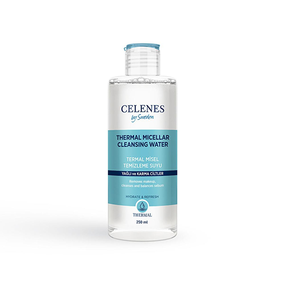 Celenes Micellar Water for Oily & Combination Skin - Gentle Makeup Remover & Deep Cleansing Solution - Makeup Remover