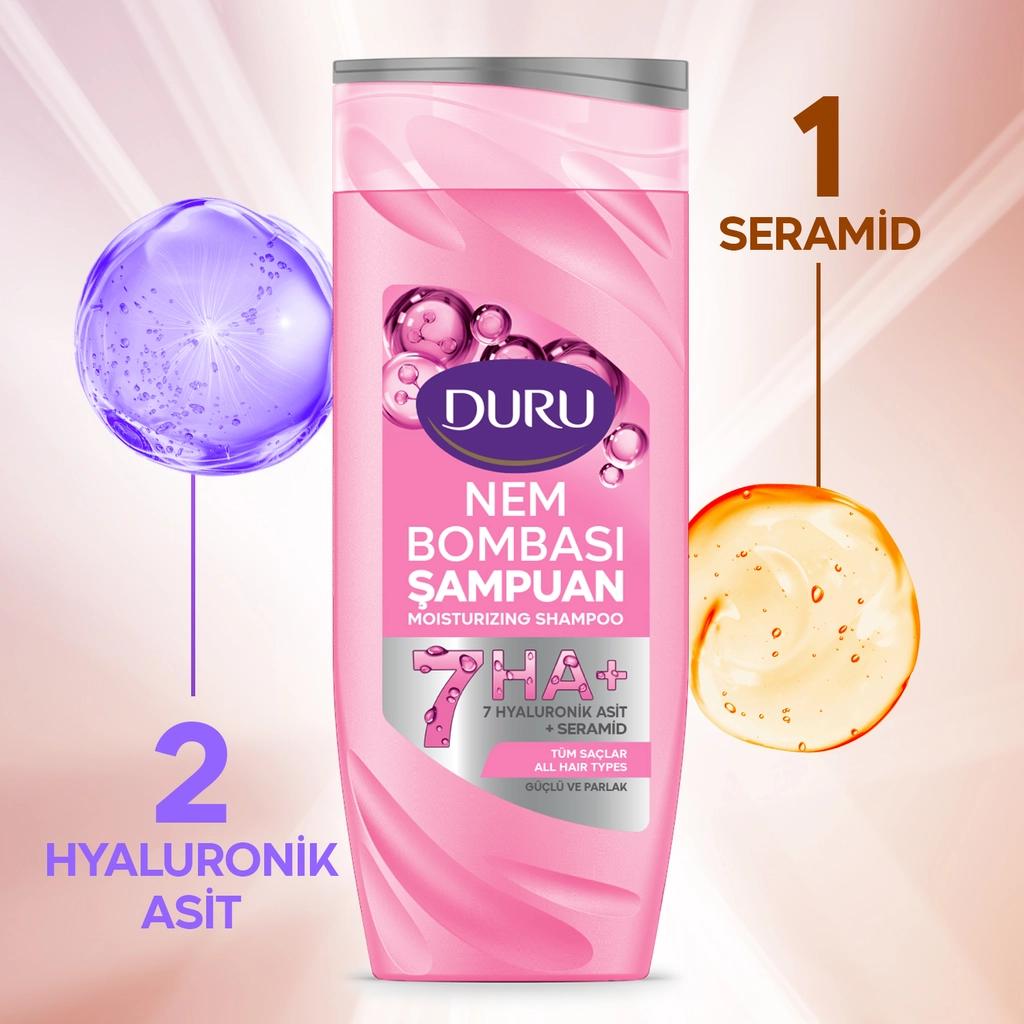 Duru Moisture Bomb Strong &amp; Shiny Shampoo 400 ml