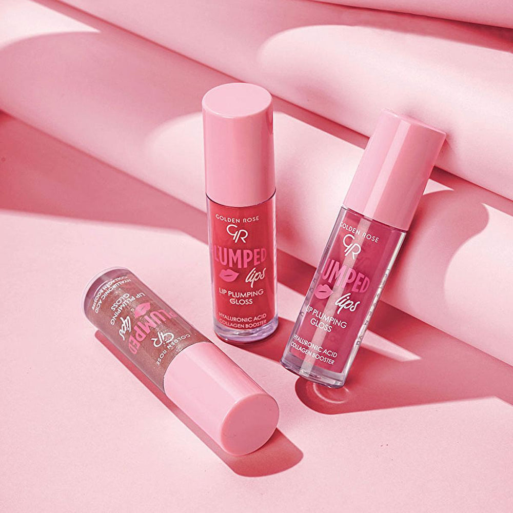 Golden Rose Lip Plumping Gloss No:206 - Hydrating, Non-Sticky, Plumps Lips with Hyaluronic Acid & Ginger Oil - view 3