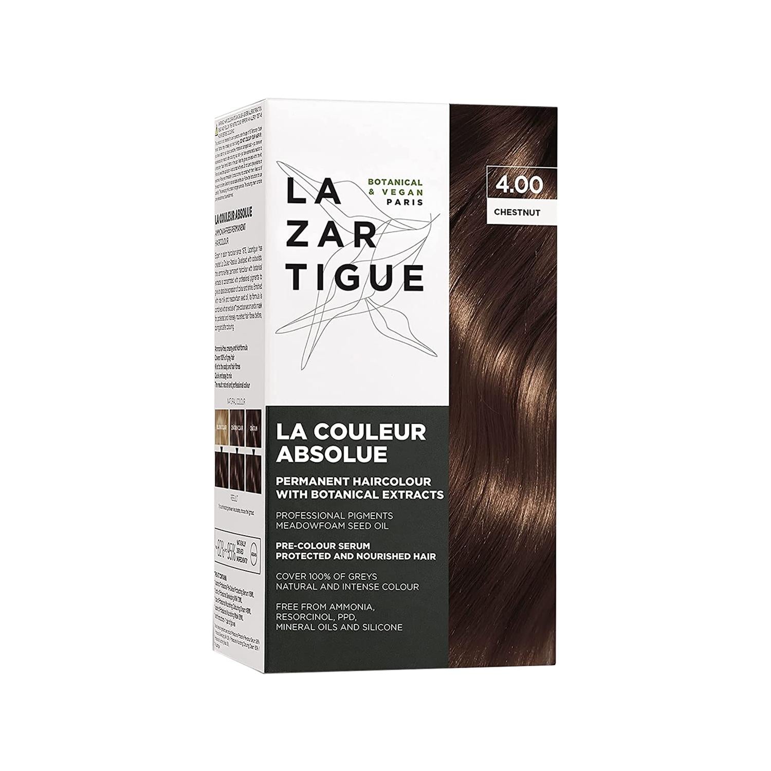 Lazartigue Absolue Colour Hair Dye 4.00 Chocolate Chestnut - At-Home Hair Coloring Solution Lazartigue Absolue Colour Hair Dye 4.00 Chocolate Chestnut Lazartigue Absolue Colour, Hair Dye, Chocolate Chestnut Hair Color, 4.00 Hair Dye Shade, At-home Hair Coloring, Hair Coloring Products, Hair Care, Beauty Products, Cosmetics