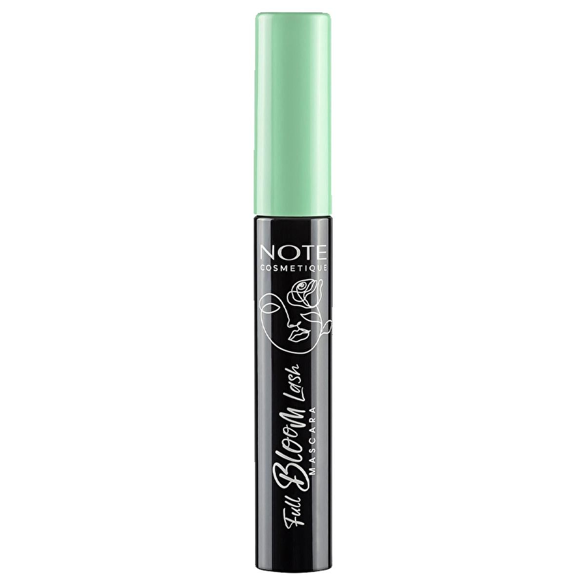 note full bloom lashes mascara, mascara brush for separation and volume, sustainable mascara packaging Note Full Bloom Lashes Mascara - Volume and Definition for Gorgeous Lashes | 0.33 fl. oz. Note Full Bloom Lashes Mascara - Volume and Separation note, mascara, volumizing, sustainable, beauty, makeup, natural, eyelashes, eye-makeup, ai-generated