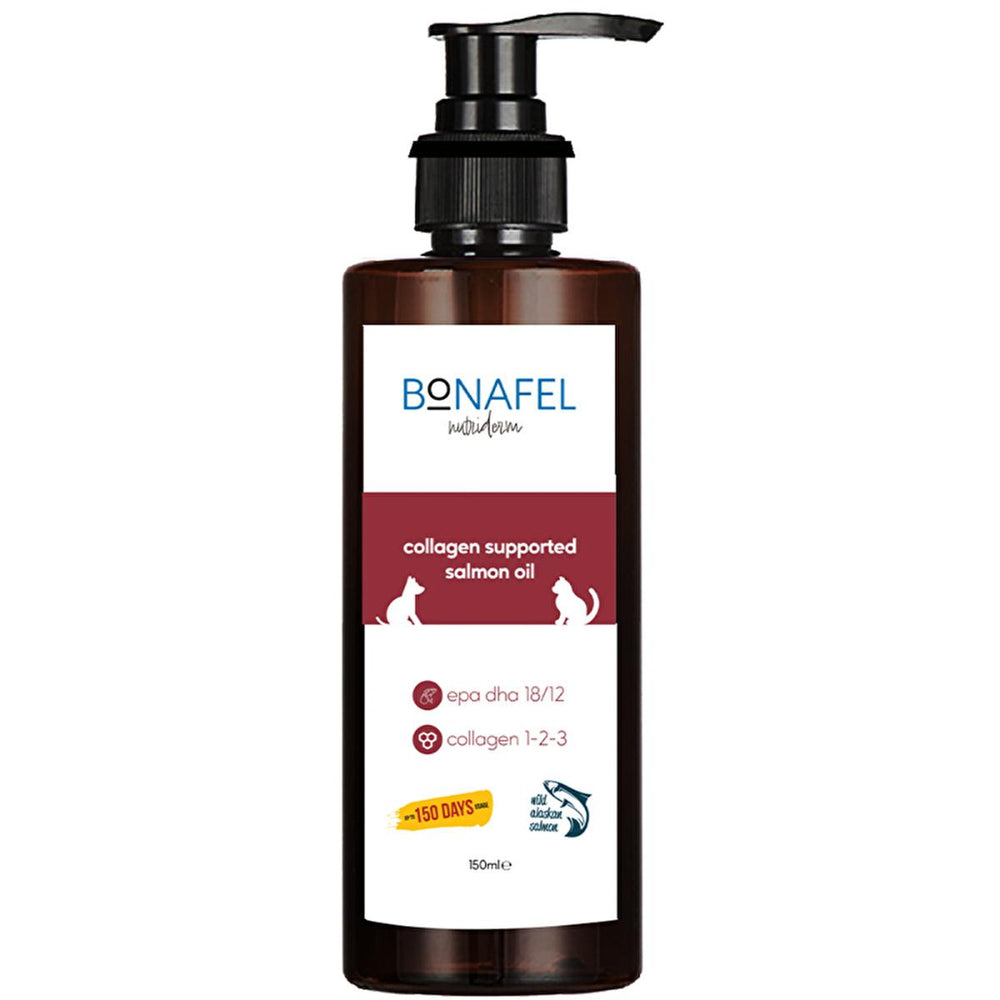 Bonafel Omega-3 Pet Supplement Oil for Cats and Dogs - 5.07 fl oz, Rich in Alaska Salmon Oil, Collagen, Vitamin C & - view 3