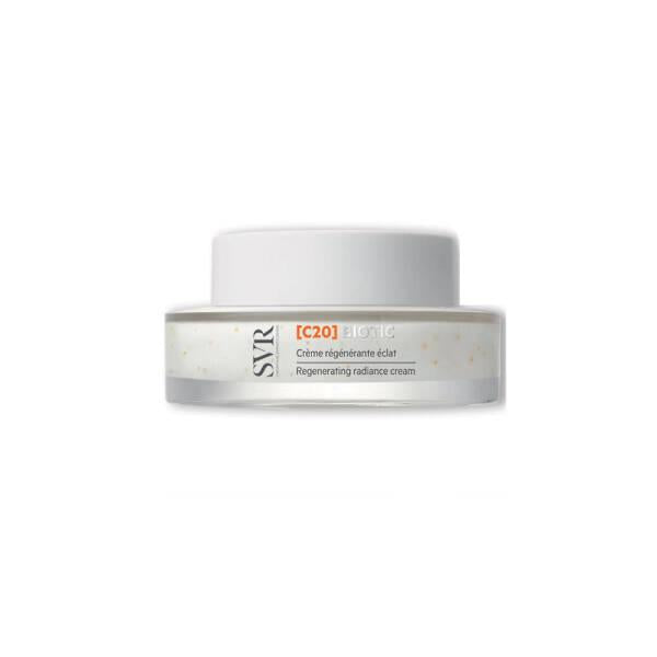 svr c20 biotic radiance cream, packaging of svr c20 biotic radiance cream SVR C20 Biotic Radiance Cream - Revitalizing | 1.7 oz SVR C20 Biotic Radiance Cream - Revitalizing Hydration skincare, radiance-cream, hidration, anti-aging, probiotics, brightening, makeup-primer, moisturizer, svr, ai-generated