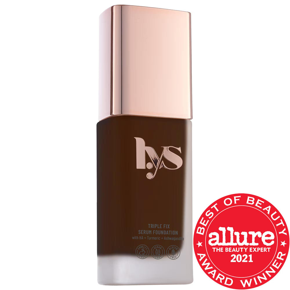 Triple Fix Serum Foundation - Clean Beauty, Skincare-Infused Makeup for Natural Coverage Triple Fix Serum Foundation - Natural, Vegan, Clean Beauty serum foundation, clean beauty, skincare-infused makeup, vegan cosmetics, gluten-free foundation, natural coverage, buildable coverage, cruelty-free, recyclable packaging, ashwagandha, turmeric, hyaluronic acid, liquid foundation, natural finish, medium coverage, eco-friendly cosmetics, sustainable beauty