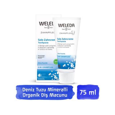 weleda natural toothpaste with sea salt 75 ml, weleda toothpaste tube showing natural ingredients, weleda fluoride-free toothpaste for adults Weleda Natural Toothpaste - Sea Salt Formula | 75 ml Weleda Natural Toothpaste - Sea Salt Formula | 75 ml toothpaste, natural-toothpaste, weleda, fluoride-free, dental-care, sea-salt, oral-hygiene, natural-ingredients, ai-generated, adults