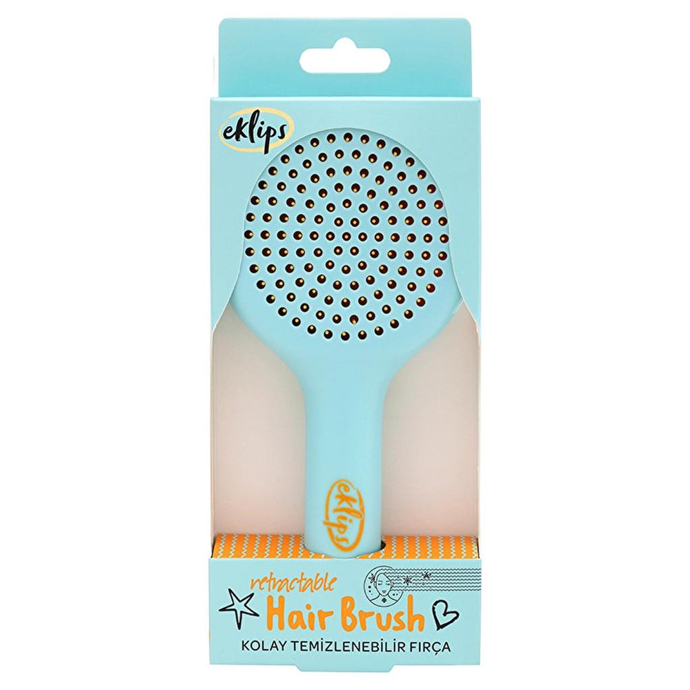 Eklips Easy-Clean Hair Brush with Removable Base