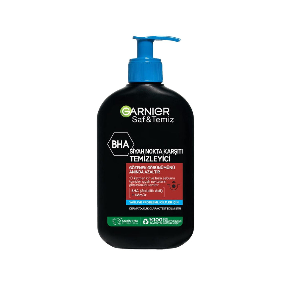 Garnier Saf ve Temiz Blackhead Remover Cleanser - Effective Skincare for Acne Prone Skin, 8.45 fl oz Garnier Blackhead Remover Cleanser for Acne Prone Skin Blackhead remover, Garnier Saf ve Temiz, Siyah Nokta Karşıtı Temizleyici, Skincare cleanser, Acne prone skin care, Skincare, Blackhead removal, Acne treatment, Facial cleanser, Garnier skincare, Cleansing solution, Skin purification, Anti-blackhead products, Acne prone skin solutions, Gentle skincare, Effective cleansing