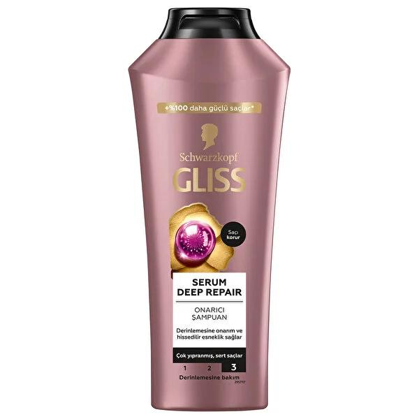 Gliss Serum Deep Repair Shampoo: Strengthens Damaged Hair, Restores Shine & Prevents Split Ends - Deep Repair, Hair Strengthening, Shine Enhancing - image 2