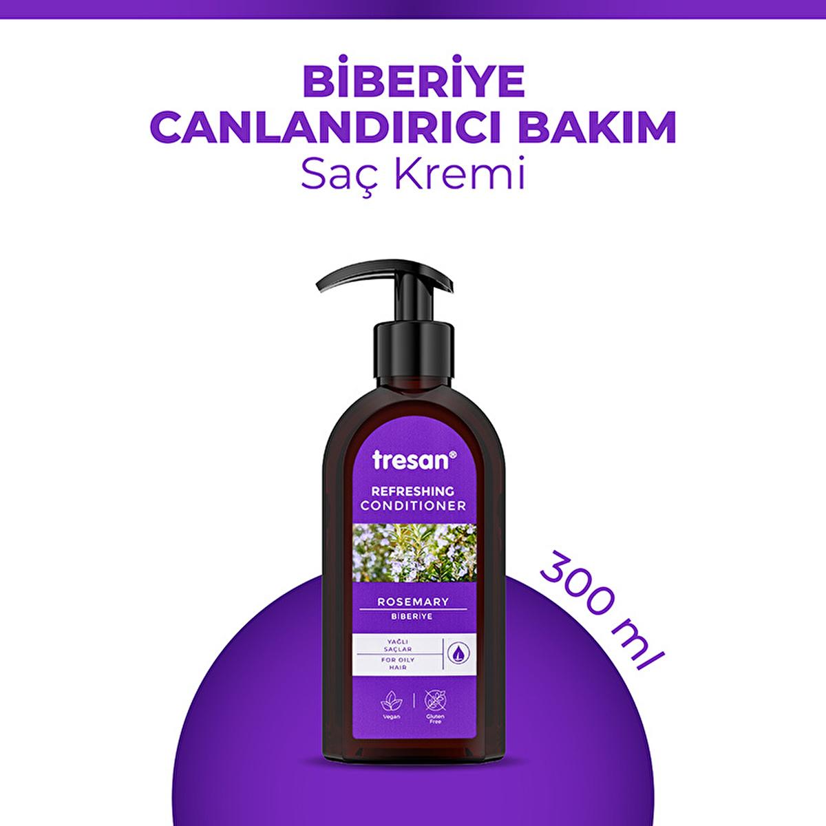 Tresan Sulfate-Free Rosemary Hair Conditioner for Nourished Hair - 300ml Tresan Rosemary Hair Conditioner - Sulfate-Free Nourishment Sulfate-free hair conditioner, Rosemary hair care, Natural hair nourishment, Moisturizing hair conditioner, Tresan hair products, Hair care, Natural ingredients, Hair nourishment, Sulfate-free, Rosemary extract, Thistle extract, Hair growth, Antioxidant hair care, Daily hair care, Gentle hair products